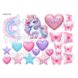 Макет №7 "Единорожка" 