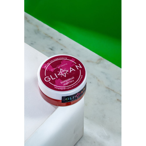 Краситель блестящий плотный GLICAN "Бордовый кирпич"