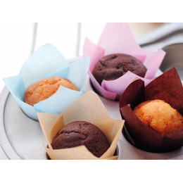 Форма бумажная для выпечки "Тюльпан", белый, 10 штук