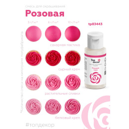 Пищевой краситель гелевый "Розовый" 30г