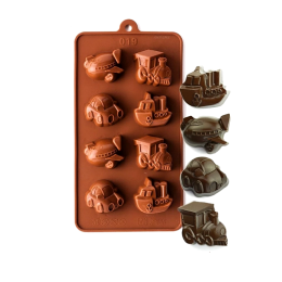 Форма силиконовая для шоколада «Транспорт»