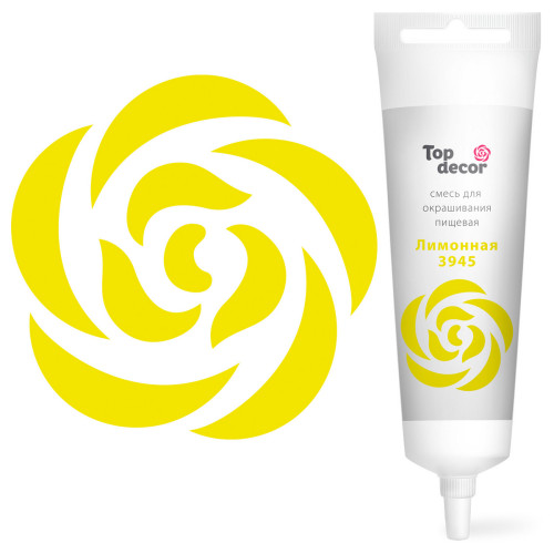 H1: Пищевой гелевый краситель Лимонный 100 г для кондитеров