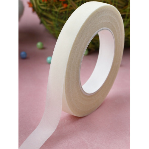 Тейп-лента Белая 1.2 см для кондитеров – идеальна для сладкой флористики и декораций