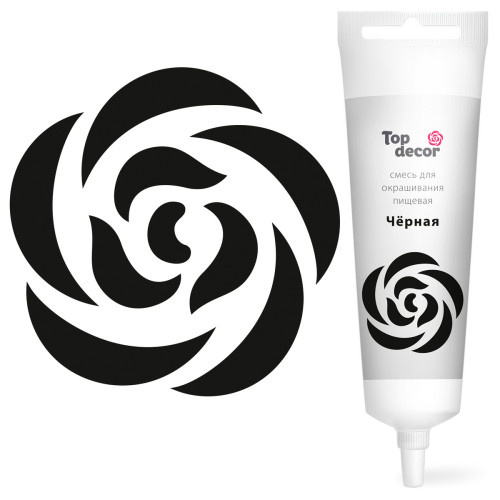 H1: Пищевой гелевый краситель Чёрный 100г для кондитеров