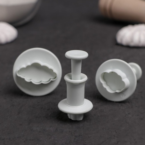 Набор плунжеров Облака для кондитеров — идеальный инструмент для декора из мастики и марципана