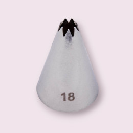 Насадка кондитерская №18 «Открытая звезда 7 лучей»