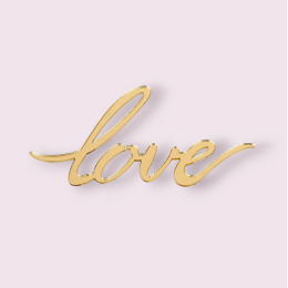 Украшение фигурное "Love 1", золото