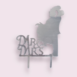 Топпер «Пара», Mr&Mrs зеркальный