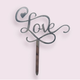 Топпер «Любовь»,  серебро