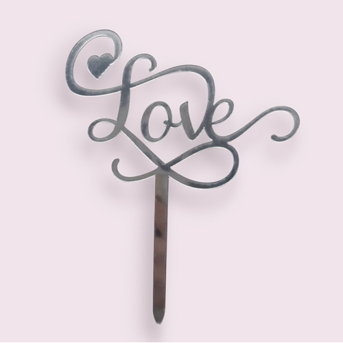 Топпер «Любовь», серебро по лучшей цене