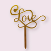 Топпер «Любовь», золото по лучшей цене