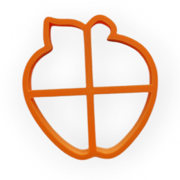 Вырубка "ЯБЛОКО", 9 х 8,5 см