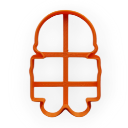 Вырубка + трафарет "МАЛЬЧИК С ТАБЛИЧКОЙ", 10 см