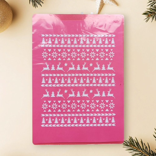 Трафарет "Новогодний фон"