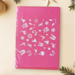 Трафарет "Новогодний фон"