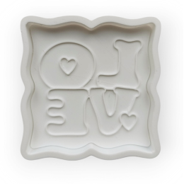 Вырубка +штамп «LOVE», 9 см