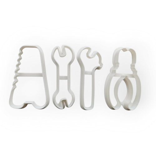 Набор кондитерских вырубок "ИНСТРУМЕНТЫ" для теста и мастики, 8 см, 4 шт.