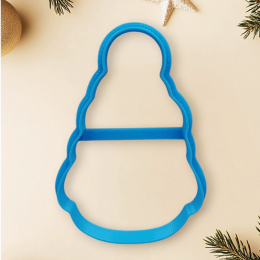 Вырубка "Снеговик в шапке", (9х6 см)