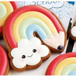 Вырубка "КАРАНДАШ РАДУГА", (9х9 см)