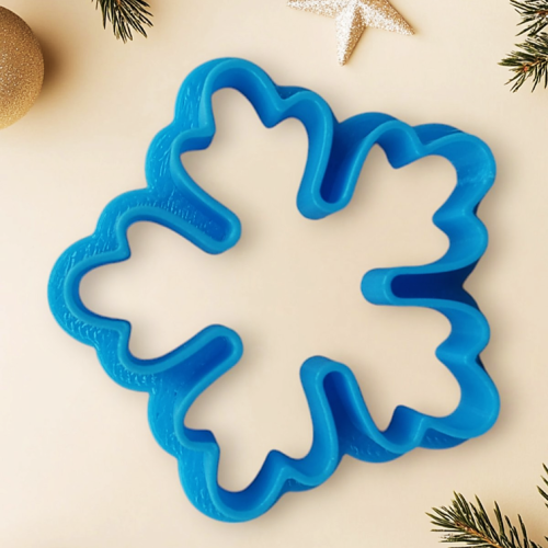 Вырубка Снежинка 5х5 см для кондитеров из биоразлагаемого PLA пластика