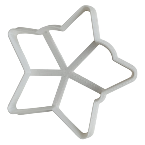 Вырубка ЗВЕЗДА 23 ФЕВРАЛЯ для кондитеров - идеальная форма для теста и мастики (9х9 см)
