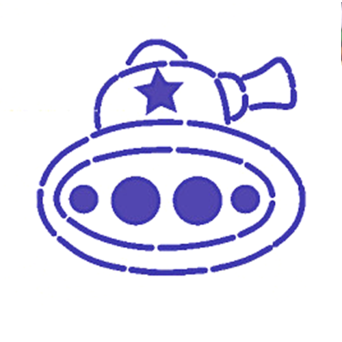 Вырубка для кондитеров "Танк" 10 см из биоразлагаемого пластика для теста и мастики