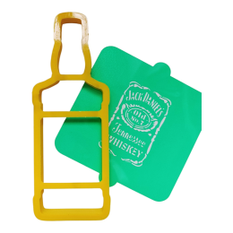 Вырубка + трафарет "Джек Дэниелс", 12,5 х 5 см