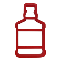 Вырубка "Бутылка виски", 10 см