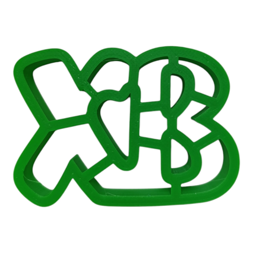 Вырубка для теста буквы ХВ 9 см идеальна для кондитеров