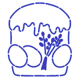 Вырубка "Кулич с вербой", 9 см