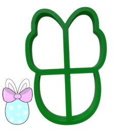 Вырубка "Яйцо с ушками", 10 х 6,7 см