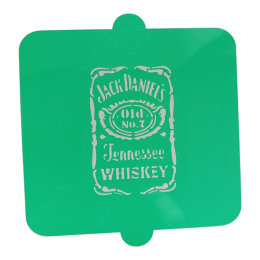 Вырубка + трафарет "Джек Дэниелс", 12,5 х 5 см