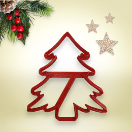 Вырубка пластиковая "Ель", 10 см