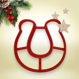 Вырубка пластиковая "Подкова", 8 см