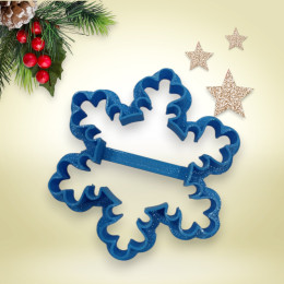 Вырубка пластиковая "Снежинка", 7 см