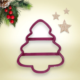 Вырубка  пластиковая "Ёлка", 9 см