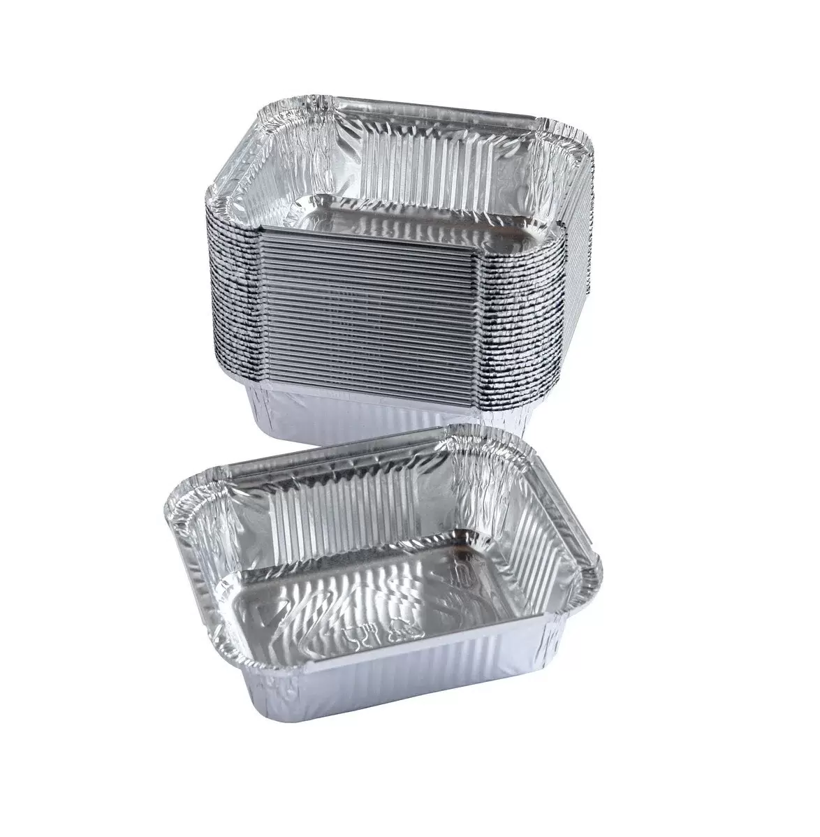 Набор форм алюминиевых одноразовых прямоугольных, 124 х 99 - 95 х 70, h38, 15 штук