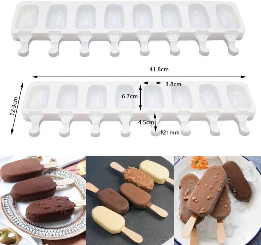 Форма силиконовая для эскимо "Эскимо-8"