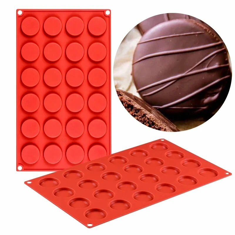 Форма силиконовая «Круг», 24 ячейки