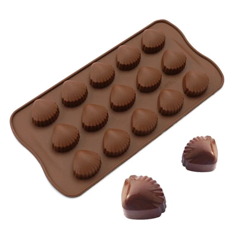 Форма силиконовая для шоколада "Ракушки"